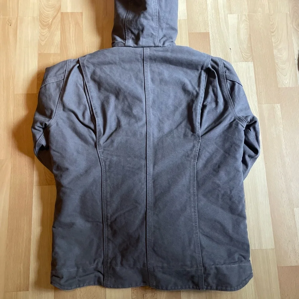 NWOT Carhartt Women's Loose Fit Washed Duck Sherpa Lined Jacket - Picture 12 of 13